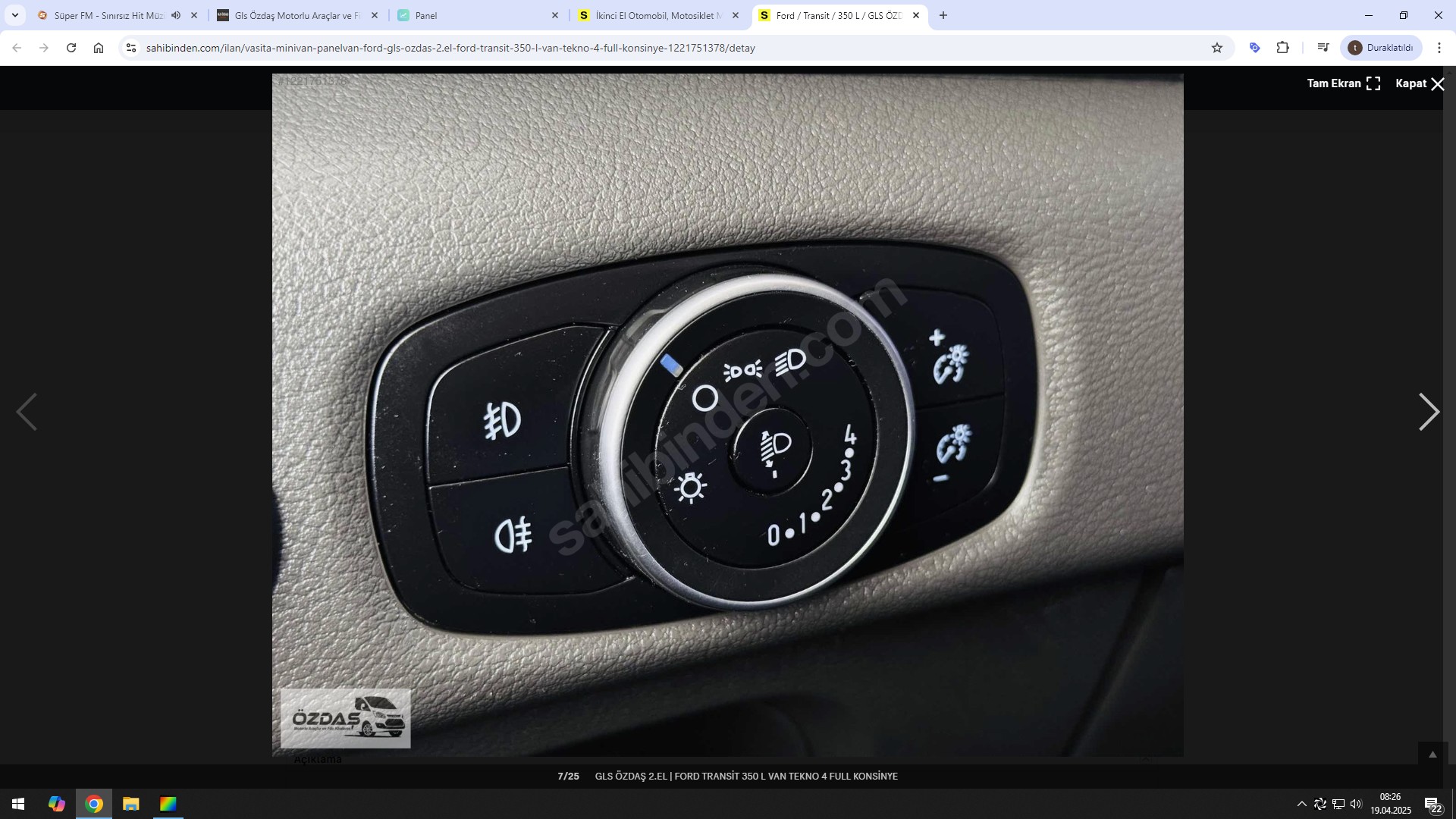 TRANSİT 2020 MODEL 350 L VAN TEKNO 4 FULL KONSİNYE